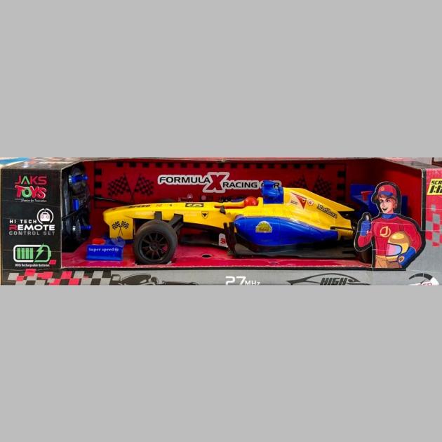 Remote control car, JAKS Toys Formula X, RC Formula racing car, 27 MHz RC car, rechargeable battery RC car, fast remote control car, toy car for kids, best RC cars in Bengaluru, Butterflies Toys & Stationery HSR Layout, high-speed RC car