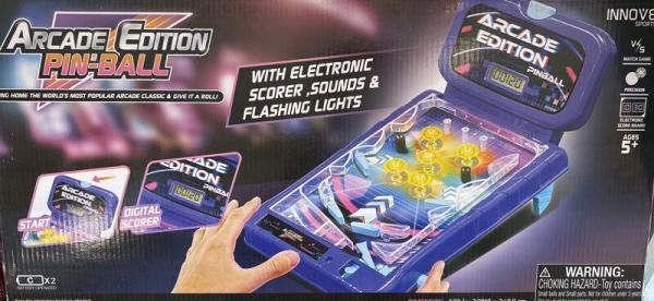 Arcade Edition Electronic Pinball Machine – Tabletop Game with Lights, Sound & Digital Scorer