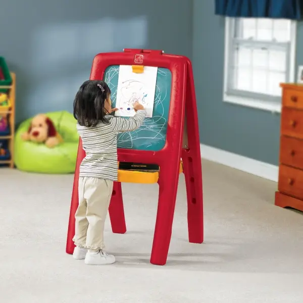 Step2 Easel For Two – Double-Sided Magnetic Art Station for Budding Artists - Image 3