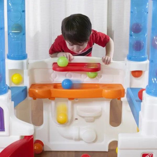 Step2 Wonderball Fun House colorful toddler playhouse with ball drop ramps and gears Short Description: