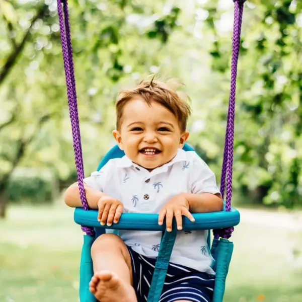 PowerPlay by Plum® Metal 2-in-1 Toddler Swing Set – Safe Outdoor Fun with Grow-With-Me Seat - Image 5